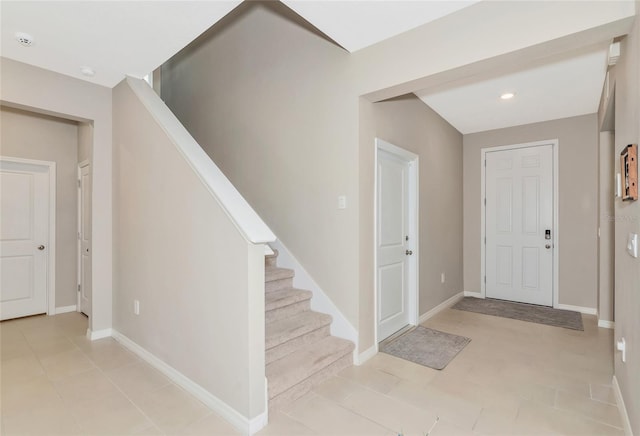 view of tiled entryway