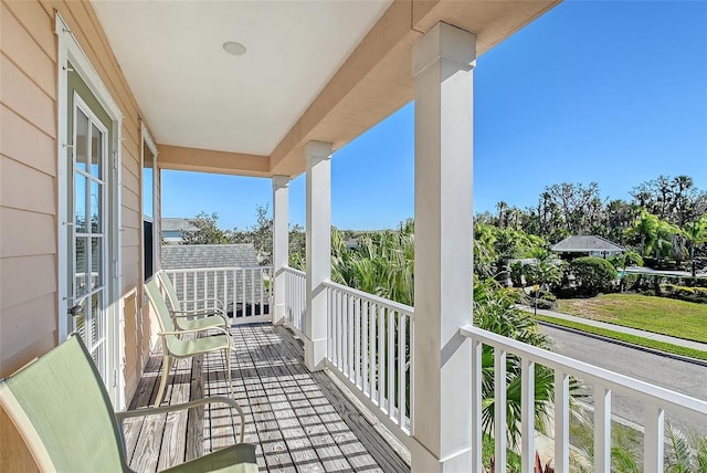 view of balcony