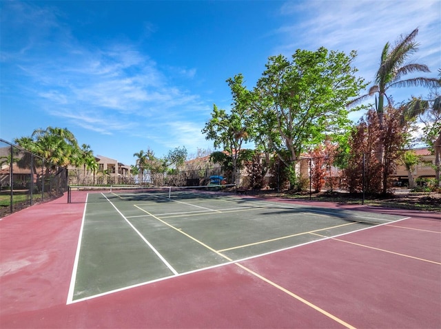 view of tennis court