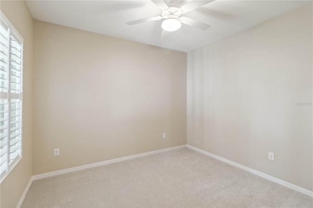 4891 Maymont Park Cir, Bradenton, FL 34203 - empty room featuring light carpet and ceiling fan