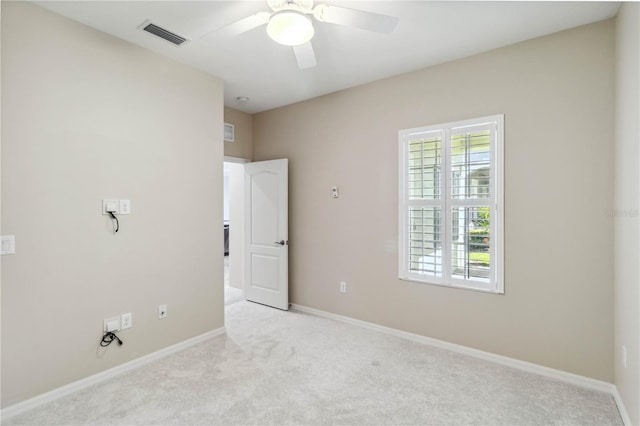 4891 Maymont Park Cir, Bradenton, FL 34203 - empty room featuring light colored carpet and ceiling fan
