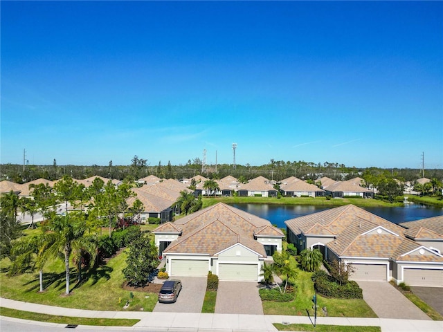 4891 Maymont Park Cir, Bradenton, FL 34203 - drone / aerial view with a water view