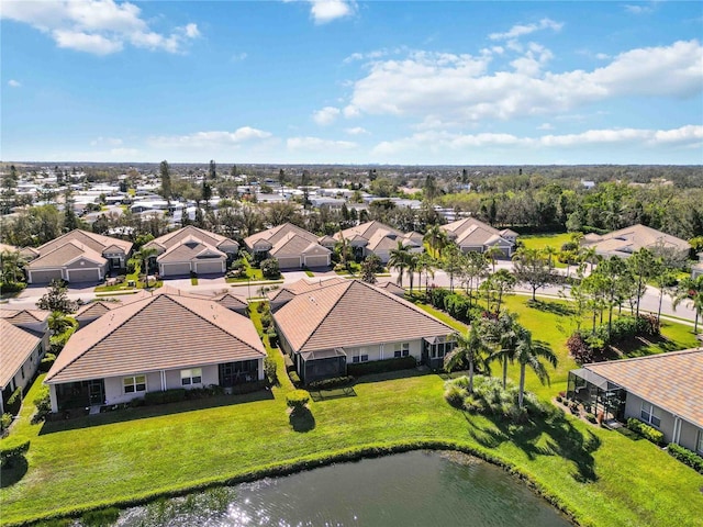 4891 Maymont Park Cir, Bradenton, FL 34203 - birds eye view of property with a water view