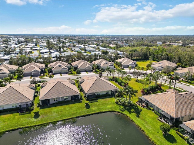 4891 Maymont Park Cir, Bradenton, FL 34203 - birds eye view of property featuring a water view