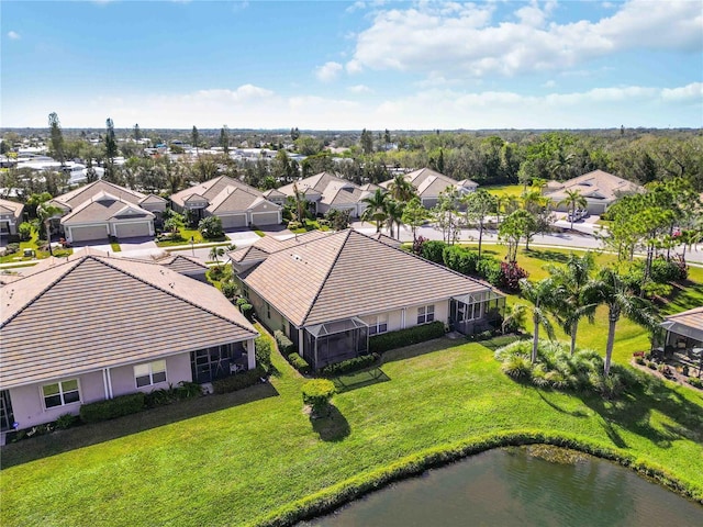 4891 Maymont Park Cir, Bradenton, FL 34203 - drone / aerial view featuring a water view