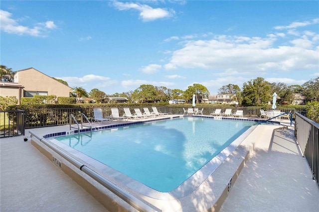 view of pool with a patio