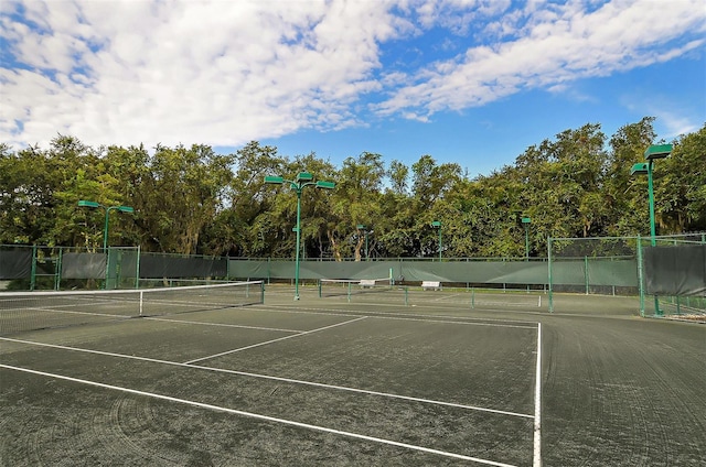 view of tennis court