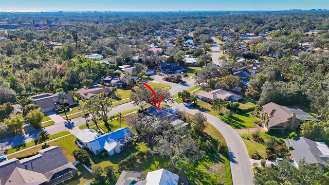 birds eye view of property featuring a residential view