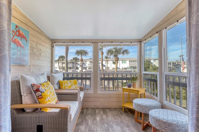 view of sunroom