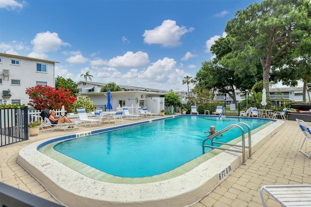 view of pool with a patio