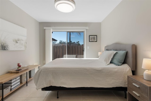 view of tiled bedroom