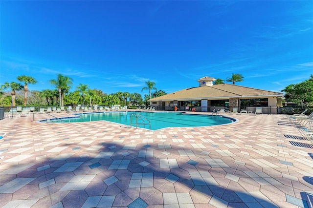 223 Heritage Isles Way, Bradenton, FL 34212 - pool featuring a patio and fence
