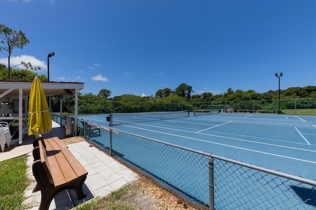 view of tennis court