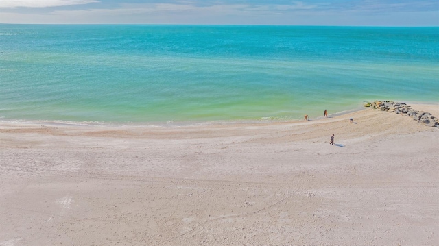 property view of water with a view of the beach