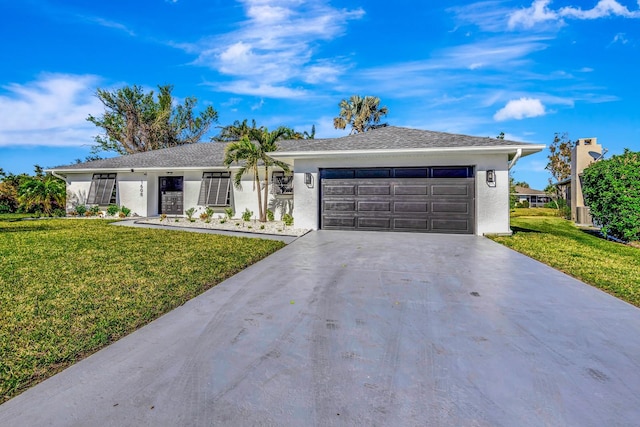 1608 Honey Ct, Venice, FL 34293 - ranch-style home featuring a garage and a front lawn