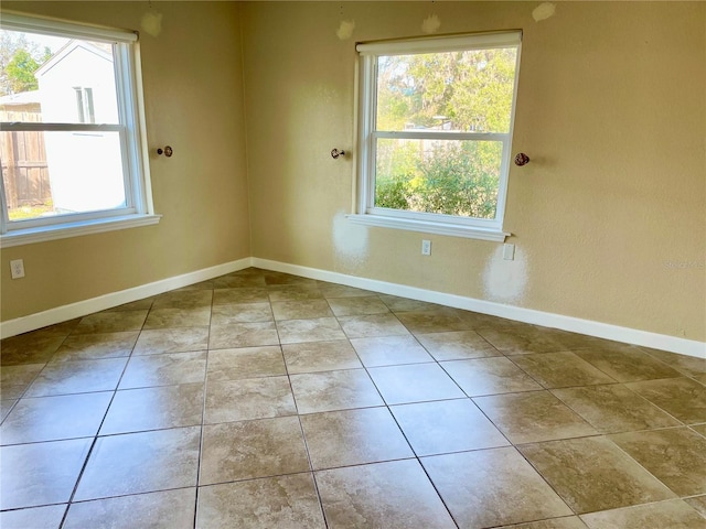 view of tiled empty room