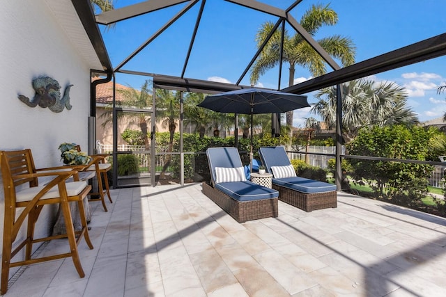 view of sunroom / solarium