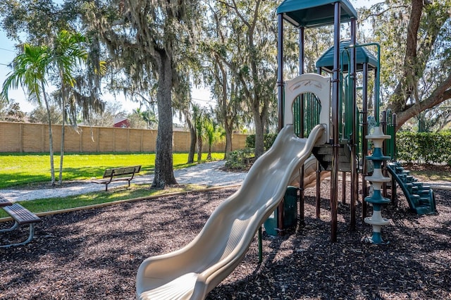 view of jungle gym