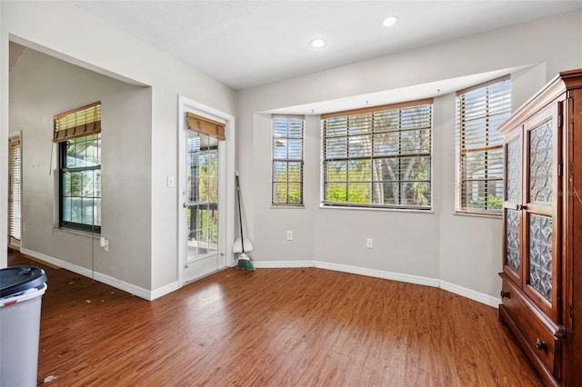 entryway featuring dark hardwood / wood-style floors