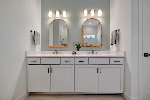 bathroom featuring vanity