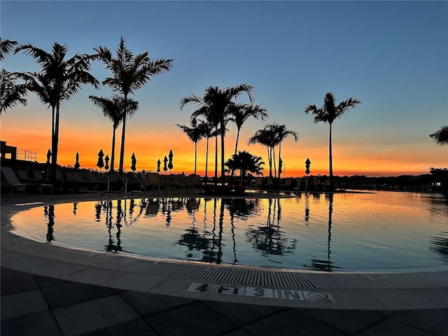 view of water feature