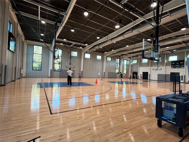 view of basketball court