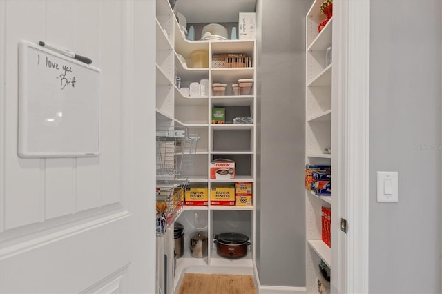 view of pantry