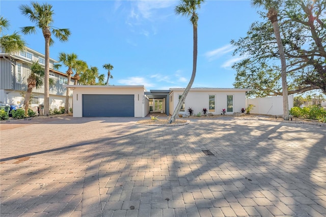 view of front of home featuring a garage