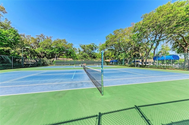 view of tennis court