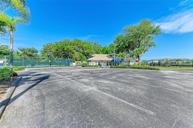 view of tennis court