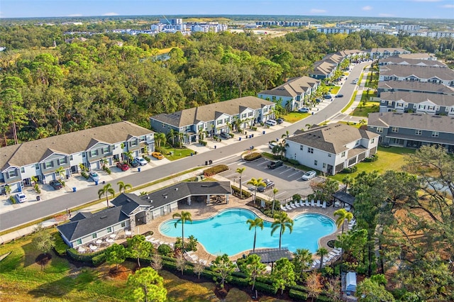 birds eye view of property