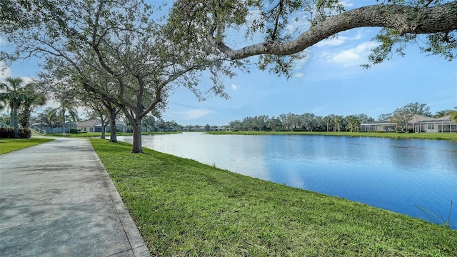 property view of water