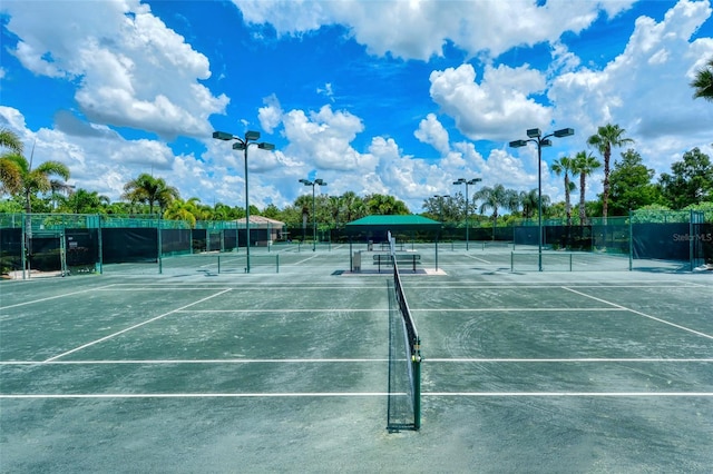 view of tennis court