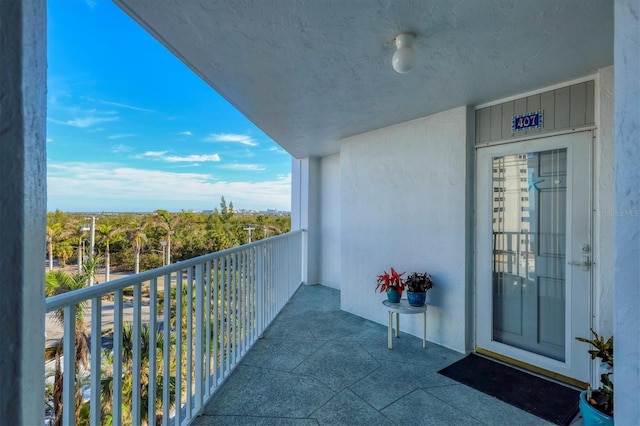 view of balcony