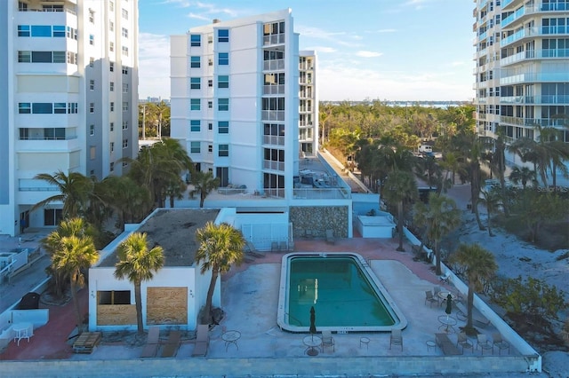 view of pool with a patio area