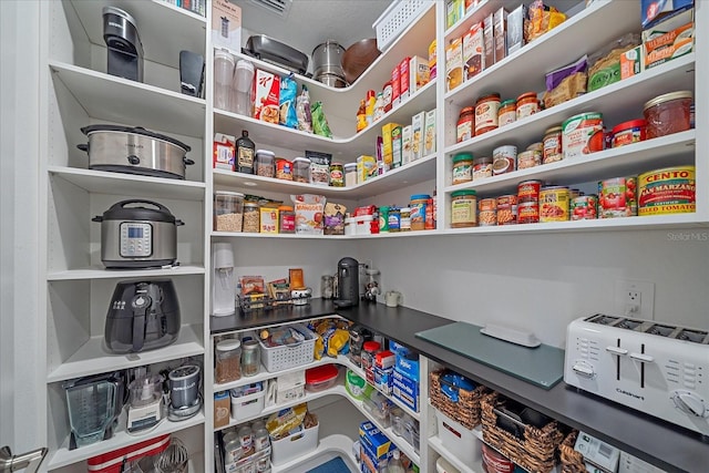 view of pantry