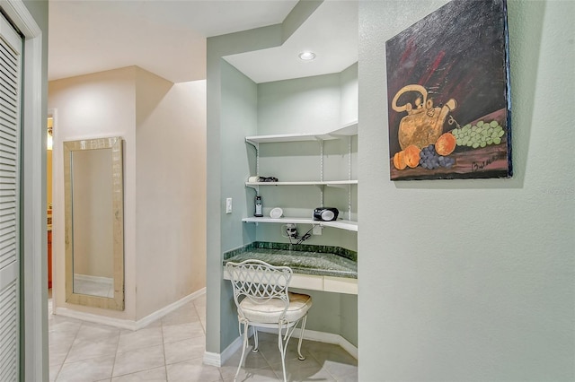 bathroom featuring tile patterned flooring