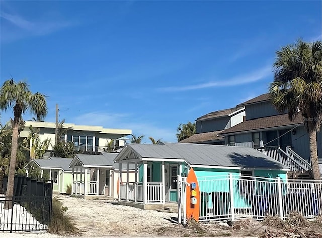 exterior space featuring covered porch