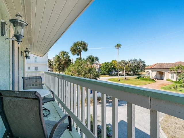 view of balcony