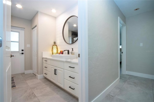 bathroom featuring vanity