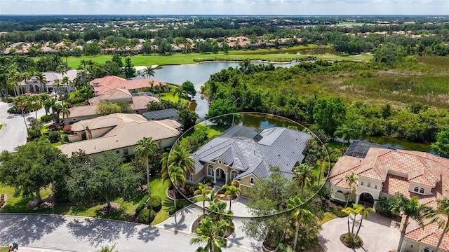 13616 Legends Walk Ter, Lakewood Ranch, FL 34202 - aerial view of residential area featuring a nearby body of water and a tree filled landscape