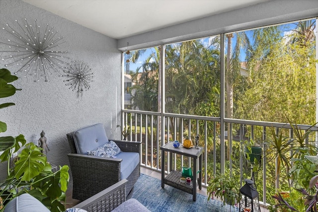 view of sunroom / solarium