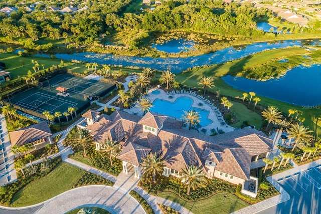 birds eye view of property