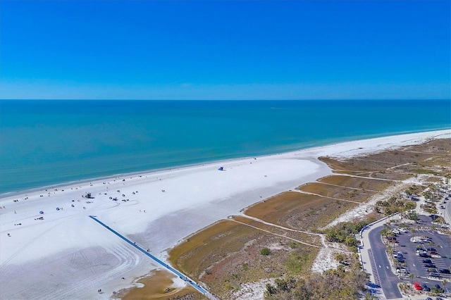 property view of water with a view of the beach