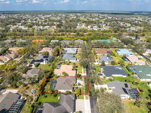 birds eye view of property