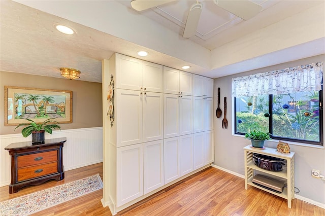 interior space featuring light hardwood / wood-style floors