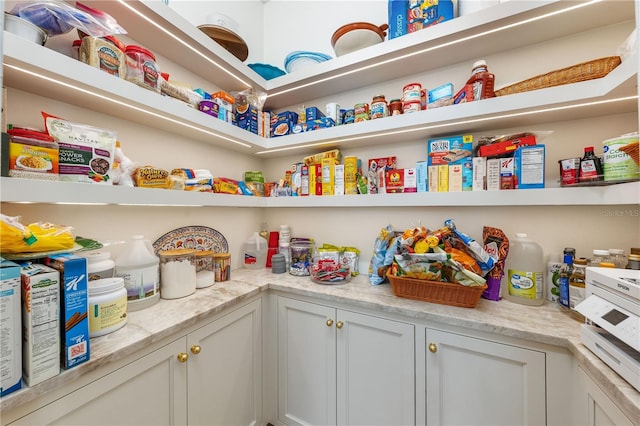 view of pantry