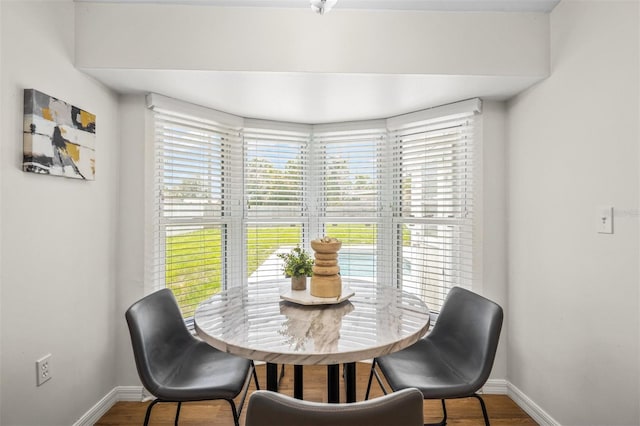 dining room featuring hardwood / wood-style floors