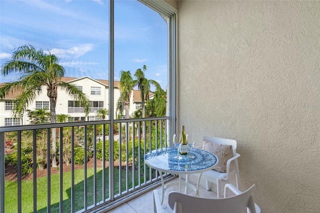 view of balcony