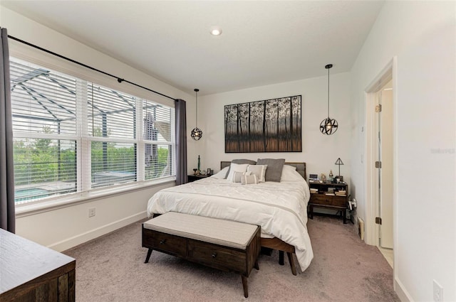 bedroom with carpet flooring